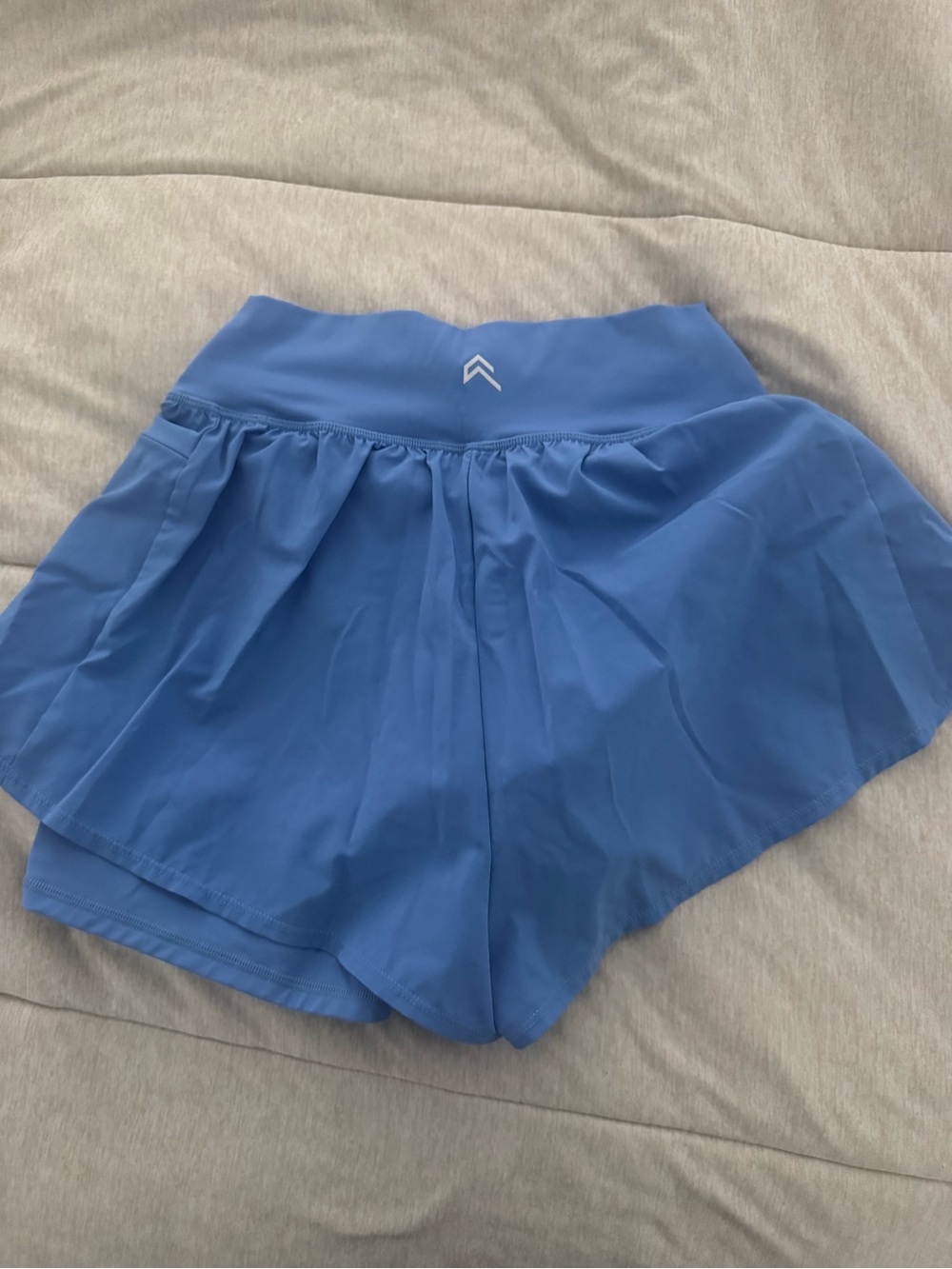 UnifiedMove™ Double Layer Shorts 5" with Reflective Logo | Glaucous Blue